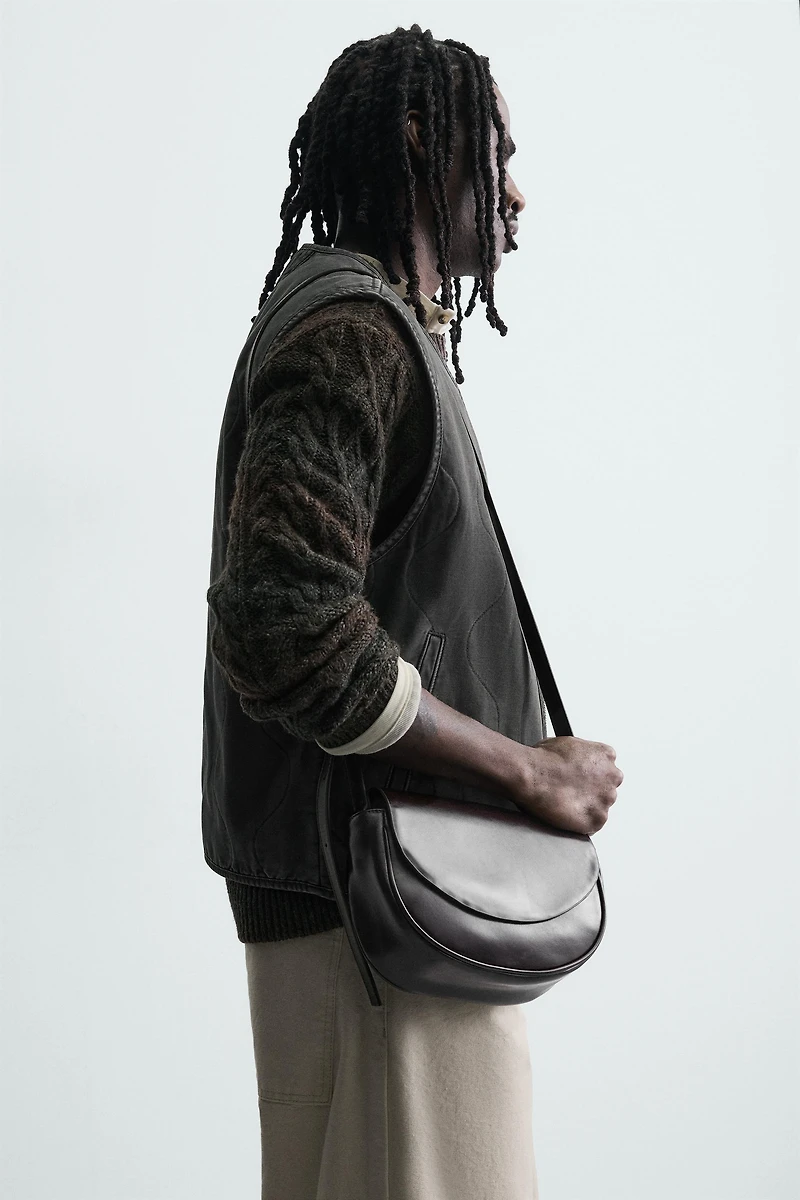 WASHED TOPSTITCHED VEST