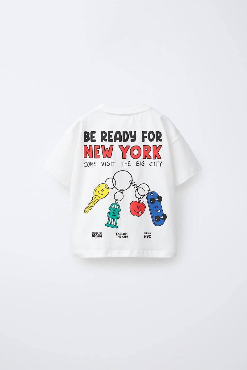 T-SHIRT À INSCRIPTION IMPRIMÉE