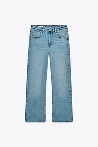 FLARED CROPPED HIGH WAIST TRF JEANS