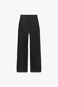 TRF HIGH RISE STRAIGHT WIDE LEG JEANS