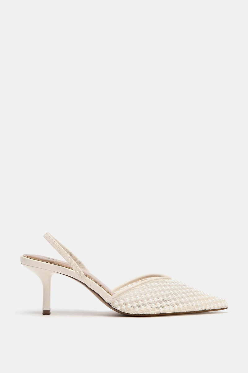 PEARL SLINGBACK SHOES