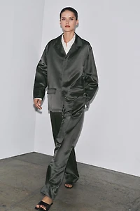 SATIN LINEN BLAZER ZW COLLECTION