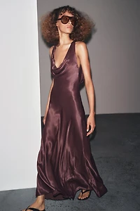 ZW COLLECTION SATIN LONG DRESS