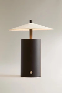 CORDLESS PAPER SHADE TABLE LAMP