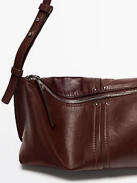 Nappa leather shoulder bag