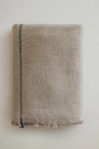 STRIPED LINEN BLANKET