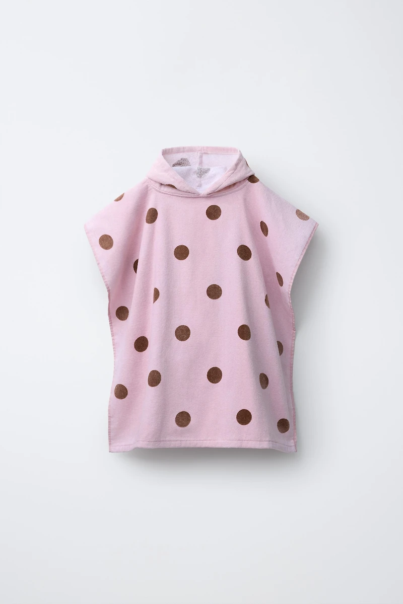 PONCHO SERVIETTE À POIS