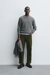 REGULAR FIT WOOL BLEND SWEATER