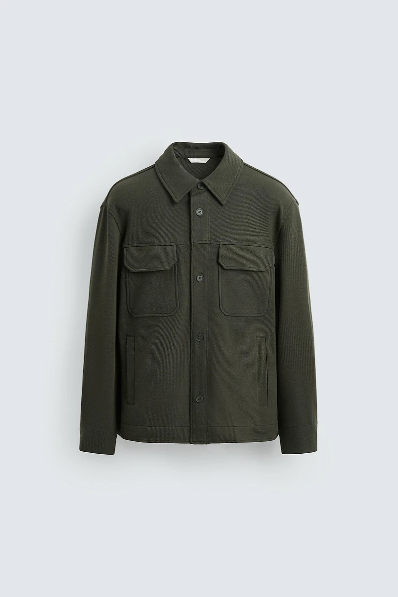 COMFORT TEXTURED OVERSHIRT