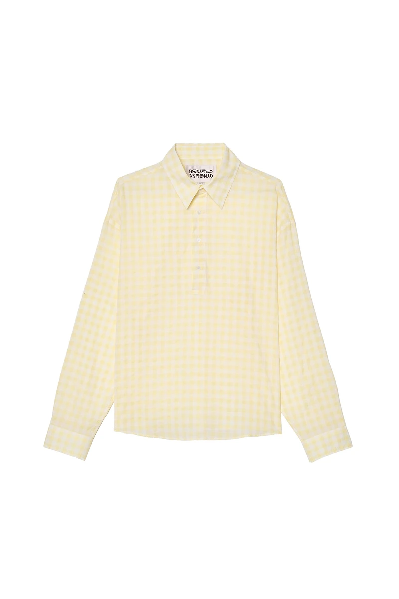 PLAID JACQUARD POLO SHIRT