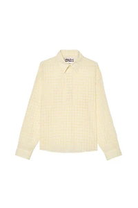 PLAID JACQUARD POLO SHIRT