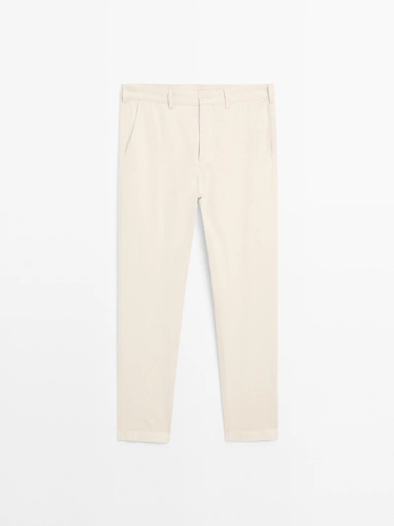 Tapered fit trousers