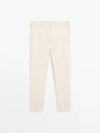 Tapered fit trousers