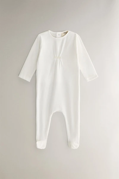 VELOUR BABY ROMPER