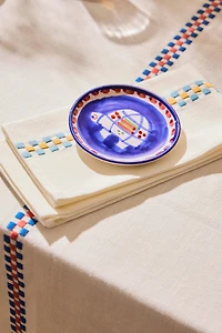 PAINTED CERAMIC SIDE PLATE