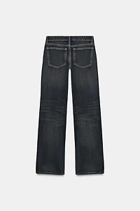 TRF WIDE LEG LOW RISE JEANS