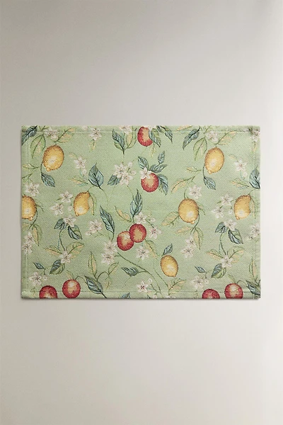 SET DE TABLE JACQUARD FRUITS