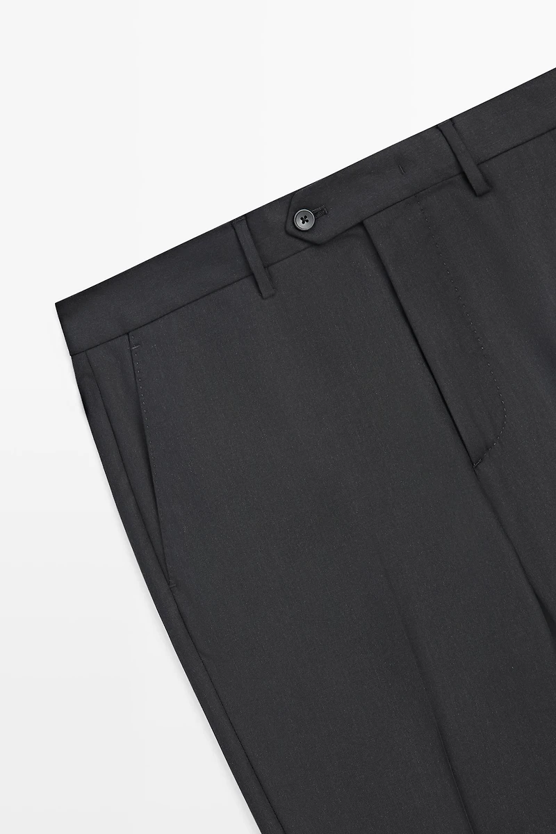 Pantalon tailleur 100 % laine