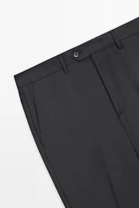 Pantalon tailleur 100 % laine