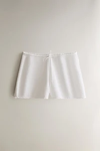 LACE-TRIMMED SHORTS