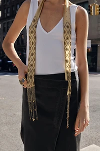 ZW COLLECTION LEATHER PAREO SKIRT LIMITED EDITION