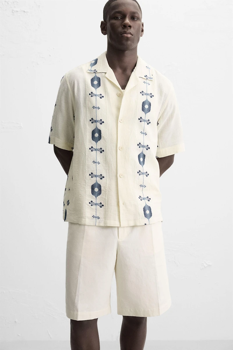 CONTRAST JACQUARD SHIRT