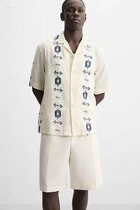 CONTRAST JACQUARD SHIRT