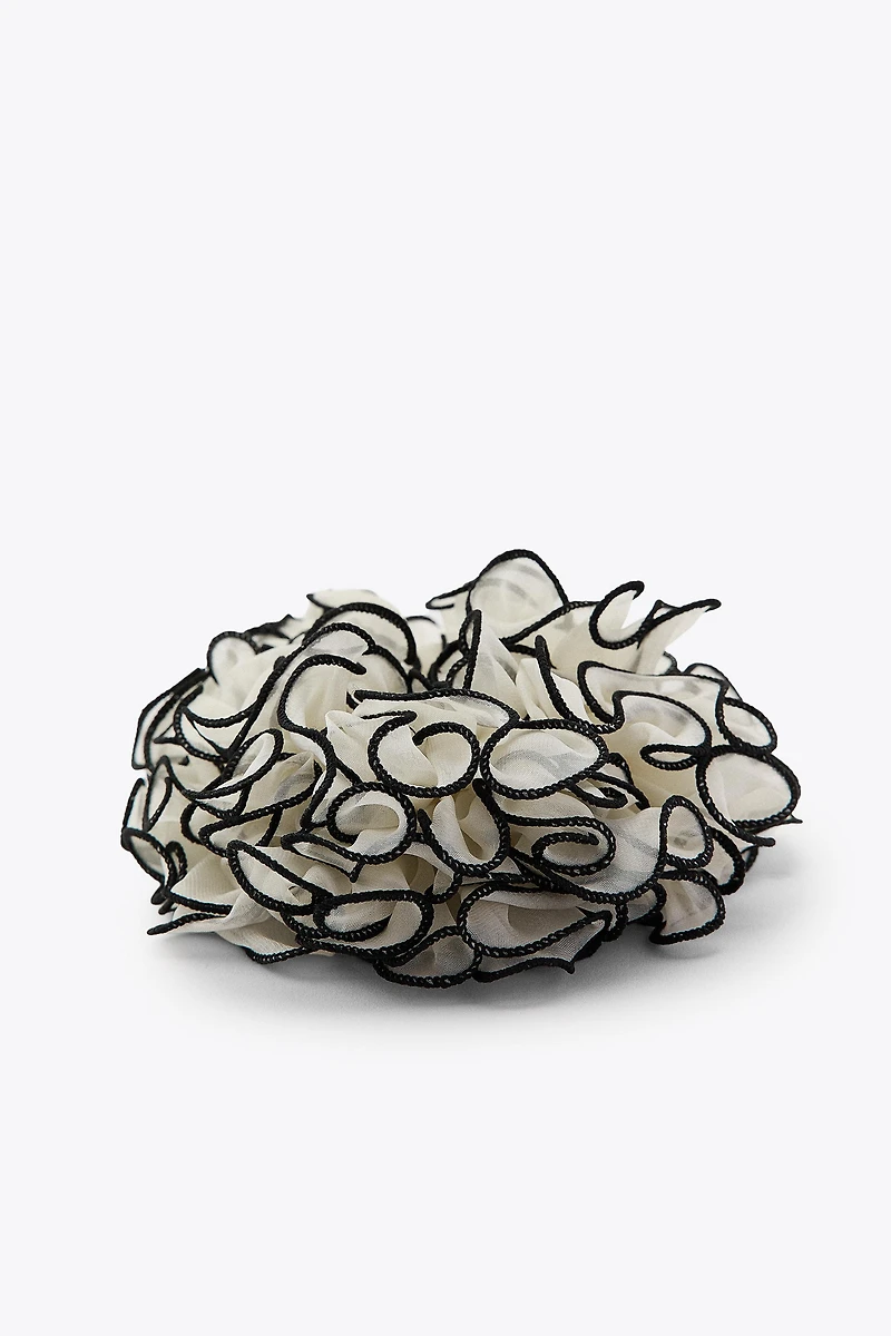 CONTRAST GAUZE MAXI SCRUNCHIE