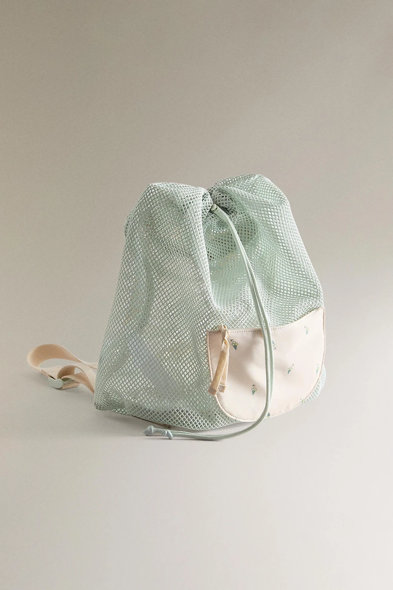 CHILDREN'S BEACH BACKPACK WITH ICE CREAMS