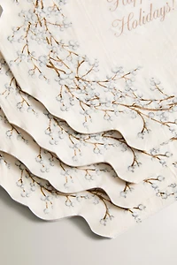 SET OF CHRISTMAS WREATH PAPER NAPKINS (SET OF 20)