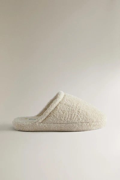 TERRY FLATFORM SLIPPERS