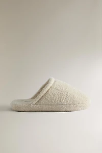 TERRY FLATFORM SLIPPERS