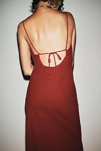 RAMIE STRAPPY MIDI DRESS