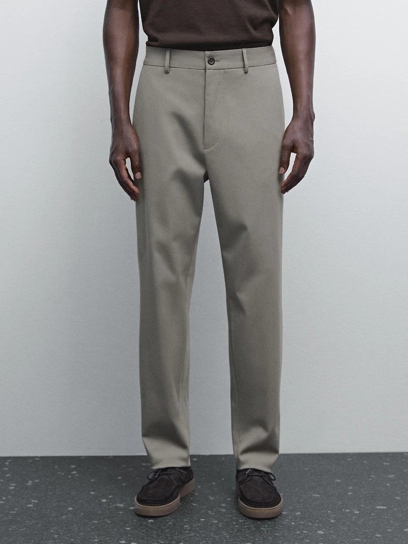 Cotton blend semi joggers