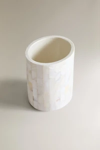 MOTHER-OF-PEARL TOOTHBRUSH HOLDER