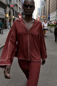 CHEMISE SURPIQÛRES CONTRASTANTES