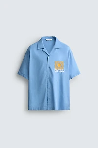 SUN EMBROIDERED RELAXED FIT SHIRT
