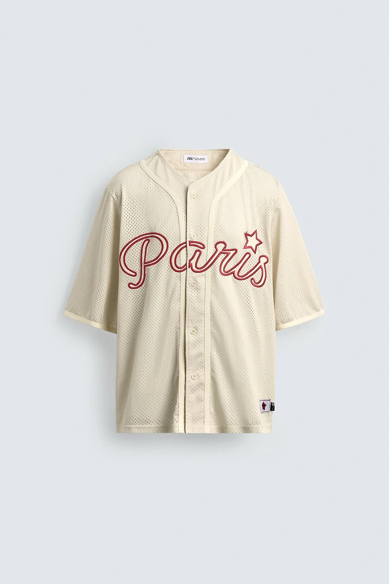 EMBROIDERED TEXTURED SHIRT