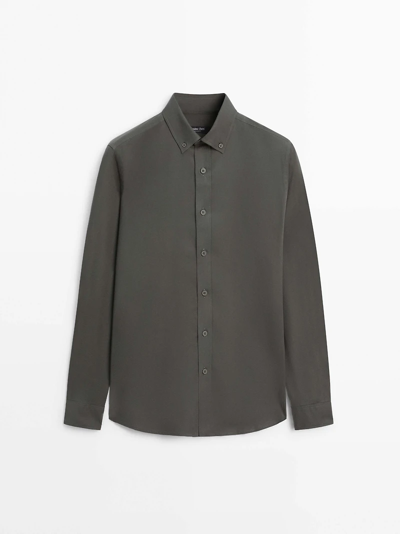 Regular fit cotton shirt