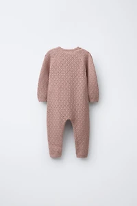 OPENWORK KNIT JUMPSUIT