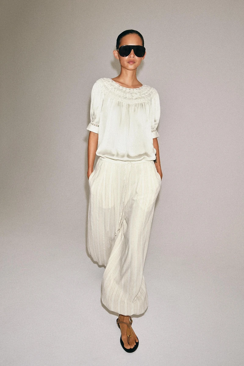 STRIPED BALLOON PANTS ZW COLLECTION