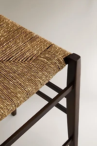 WOVEN WOOD STOOL