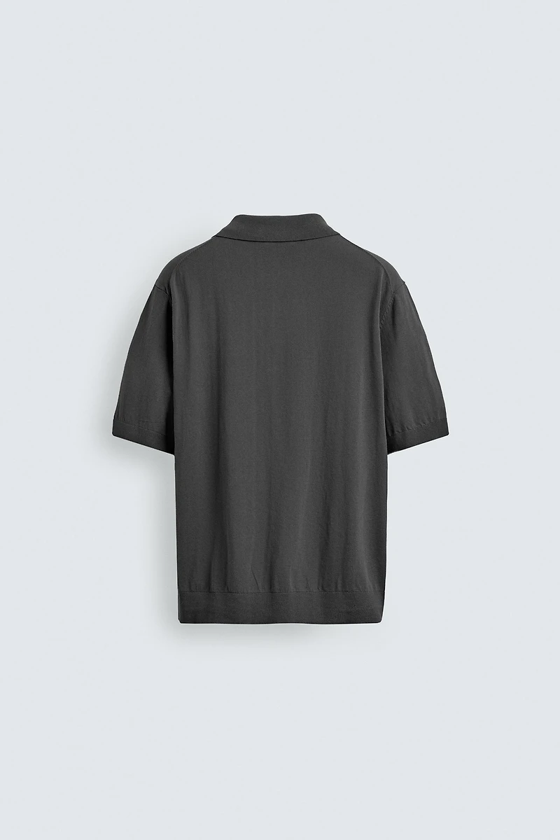 KNIT COTTON SHIRT