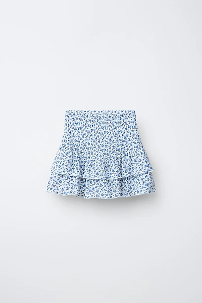 JUPE-SHORT À FLEURS