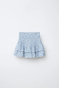 JUPE-SHORT À FLEURS