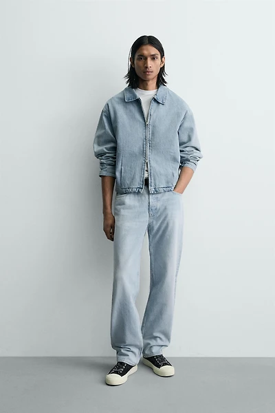 ZIP-UP DENIM JACKET