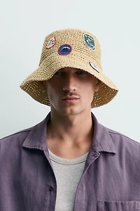 CROCHET PATCH BUCKET HAT