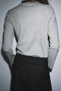 INTERLOCK LONG SLEEVE T-SHIRT