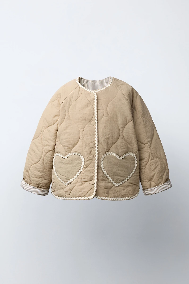 HEART QUILTED JACKET