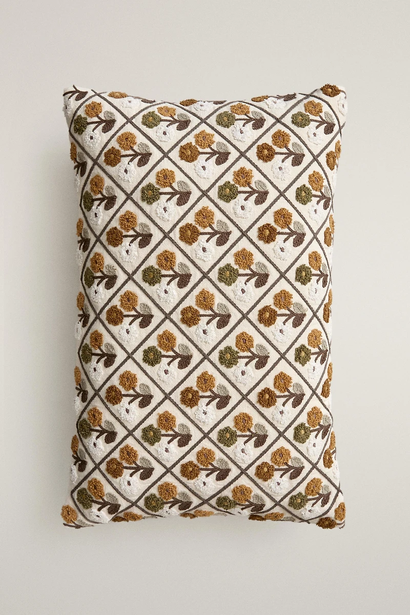 TUFTED THROW PILLOW COVER